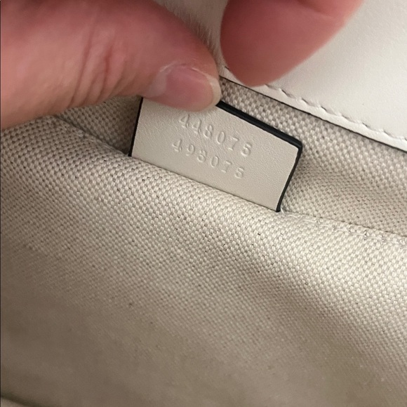 Gucci Dionysus White, Navy and Red Bamboo Top Handle Purse - Picture 7 of 8